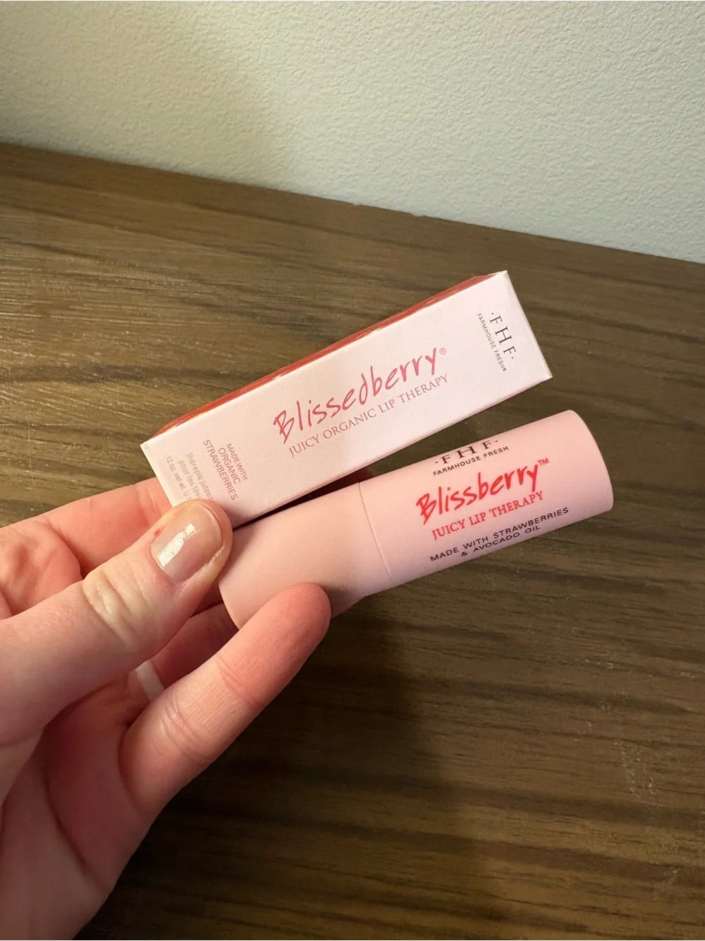 FarmHouse Fresh Blissedberry Juicy Lip Therapy, 0.12 oz. Ounce, Red